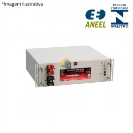 Bateria Solar Litio UPLFP48-100 3U 48V 100Ah 5000Wh Unipower Sistemas Off-Grid ou Hibridos