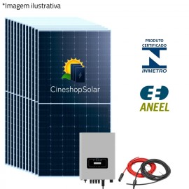 Gerador Solar ate 4700kWh/mes 33kWp Inversor Deye 35KW- 50 Placas 660W