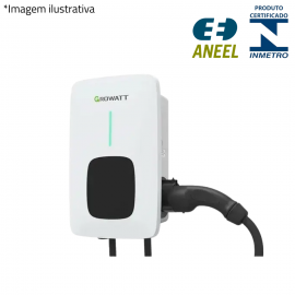 Carregador Veicular Carregador Wallbox Growatt  7KW Monofasico 220V